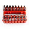 Chrome Vanadium Steel Security Bit Set Magnetic ExtensionHolder 33pc