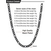 U7 Classic Figaro Chain for Men and Women Stainless Steel