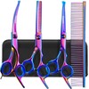Gimars Dog Grooming Scissors Kit Professional 4CR with Safety Round