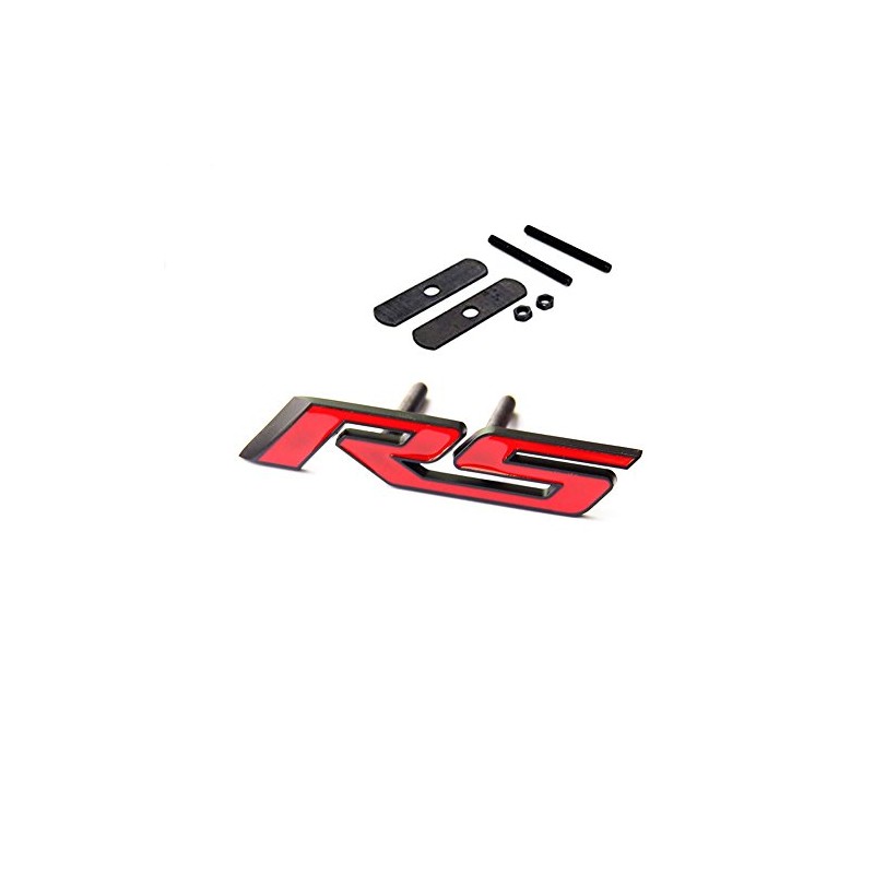 Yoaoo 1x OEM Black Grille RS Emblem Badge 3d Allloy