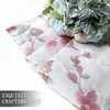 Tollpiz Short Sheer Floral Tier Curtains Pink Flower Butterfly Printed