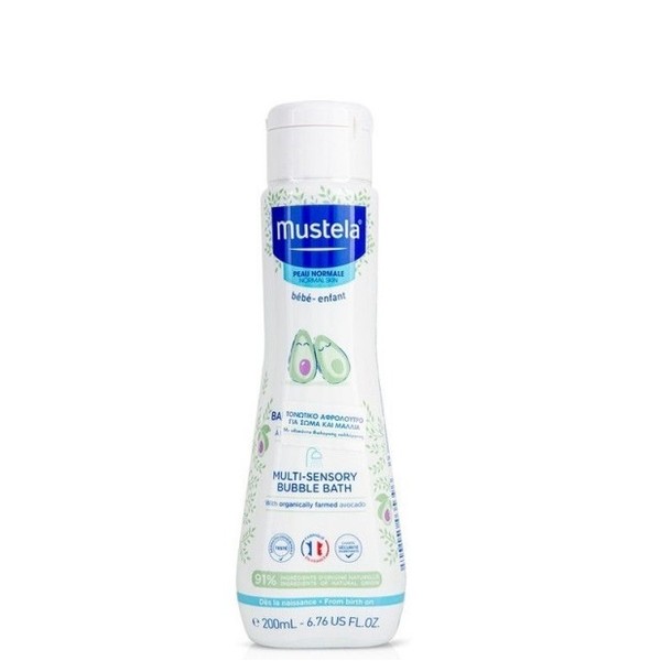 Mustela Bebe Multi Sensory Bubble Bath Normal Skin, 200ml