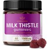 HERBAMAMA Milk Thistle Gummies - Silybum Marianum Herbal Supplement 60 Count, 60 Tablets, 1 Piece / HERBAMAMA 밀크시슬 구미젤리 - Silybum Marianum 허브 보충제 60개, 60정, 1개