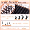 Wispy Lash Clusters Volume 100D Cluster Eyelash Extensions Spikes Eyelash