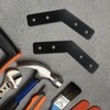 Mewutal 4pcs 135 Degree Angle Brackets 2mm Carbon Steel Mending