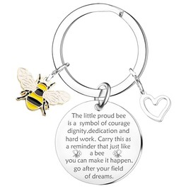 Nfyxcaz Bee Gifts For Women Coworker Goodbye Gifts Leaving Gifts For Colleagues Bee Employee Appreciation Gift Motivational Gifts For Women Bee Keyring