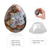 Nupuyai Ocean Jasper Crystal Egg with Acrylic Stand, Polished Stone