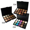 JasCherry 15 Colours Shimmer Eyeshadow Makeup Palettes - Sleek Powder