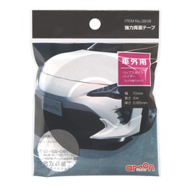Amon 3918 Strong Double Sided Tape (Lip Spoiler, Visors, Etc), For Vehicle Exteriors, Gray, Width 0.4 inches (10 mm) x Length 9.8 ft (3 m) x Thickness 0.03 inches (0.85 mm)