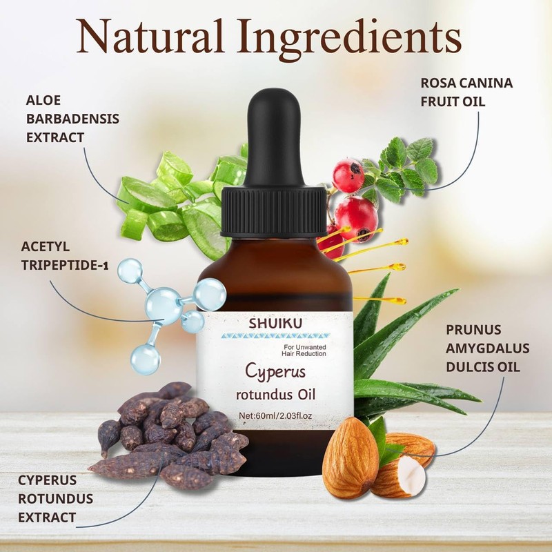 Cyperus Rotundus Oil for Hair Removal 2 PACKS – 100%