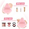 12 Pieces Triangle Powder Puff Face Soft Triangle Makeup Puff