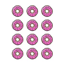 Donut Design Edible Image Cupcake Toppers For 2 Inch Cupcakes Or Cookies!