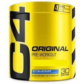 C E L L U C O R C4 Original, Suplemento Pre-Entrenamientoa, 360 g, 30 Porciones (30 servicios, Frambuesa azul)                                        