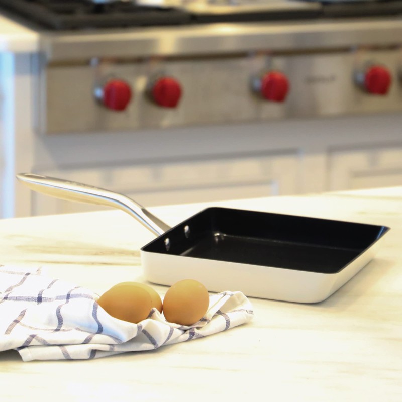 ValenCera TeChef Collection | Ceramic Nonstick Egg Frying Pan, Nontoxic