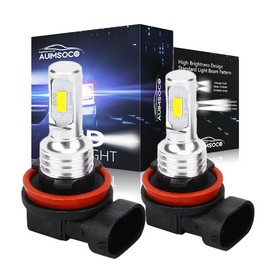 AUIMSOCO H11 LED LightBulb Bulbs DC9-32V 35W 5500LM 6000K Cool White 300%+ Brighter H8 H9
