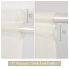 MIULEE French Door Sidelight Sheer Curtains 2 Panels Light Filtering