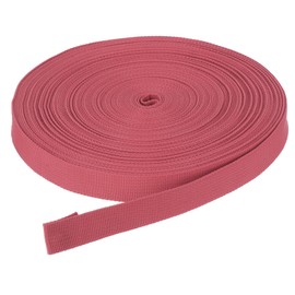 DMiotech 25 Yard x 20mm breites Nylon-Gurtband Poly Flachband-Gurtband für DIY Handwerk, Rucksackgurte, Nähen, Reparatur von Outdoor-Ausrüstung, Wassermelonenrot