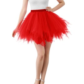Women's Fancy Dress 80s Puffy Tulle Skirt / Petticoat / Tutu - Petticoat S-L
