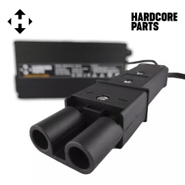 Hardcore Parts® 48V Golf Cart Battery Charger - Fits Yamaha G19 G22 2 Pin Connector, 48 Volt 6 A