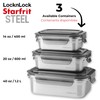 Starfrit LocknLock STEEL - Stainless Steel Container - 14oz/400ml -
