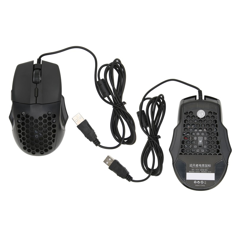 Honeycomb Mouse RGB Wired Gaming Mouse Lightweight Quick Answer RGB