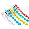 100 x 25mm Round red Contains Nuts Labels Permanent allergen