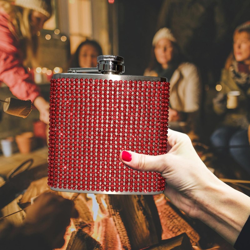 WINCHERRIA Flasks for liquor for women- Diamond Hip Flasks, Glitter
