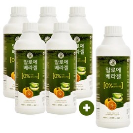 Edible Aloe Geoje Farm Organic Aloe Vera Gel (5 bottles + 1 bottle of 1050ml) / 먹는 알로에 거제 농장 유기농 알로에베라겔 (1050ml 5병+1병)
