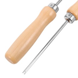 HEALEEP Stuffing Tool for Dolls and Plush Toys Wooden Handle Fiberfill Tool for DIY Stuffed Animal Making Pillow Fluffing and Cushion Stuffing Efficient and Easy to Use 7.67X0.78X0.78In