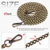 Swpeet 3Pcs Bronze Luxury Fashion 47 Inche Replacement Flat Chain