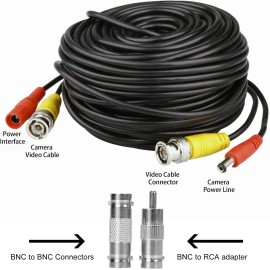 Unbranded 4 X 100Ft Video&Power Cable for Night Owl HD CCTV Security Camera Wire Cord