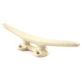 Unbranded 2 Cast Iron Boat Cleat Hook Handle Coat Towel Hanger Nautical Beach Decor Cream