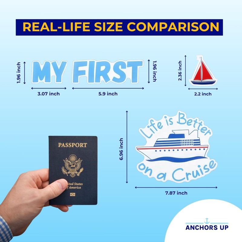 Cruise Ship Door Magnets [27 Pack] – Colourful, Cruise Themed