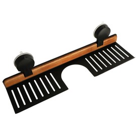 No Drill 16 Inch Shower Caddy, Adhesive Wall Shelf for Bathroom Storage Organizer, Holds 5lb on Tile/Glass/Mirror (40CM)