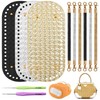 Coitak 3+6 PCS Bag Bases for Crochet with Purse Handles,