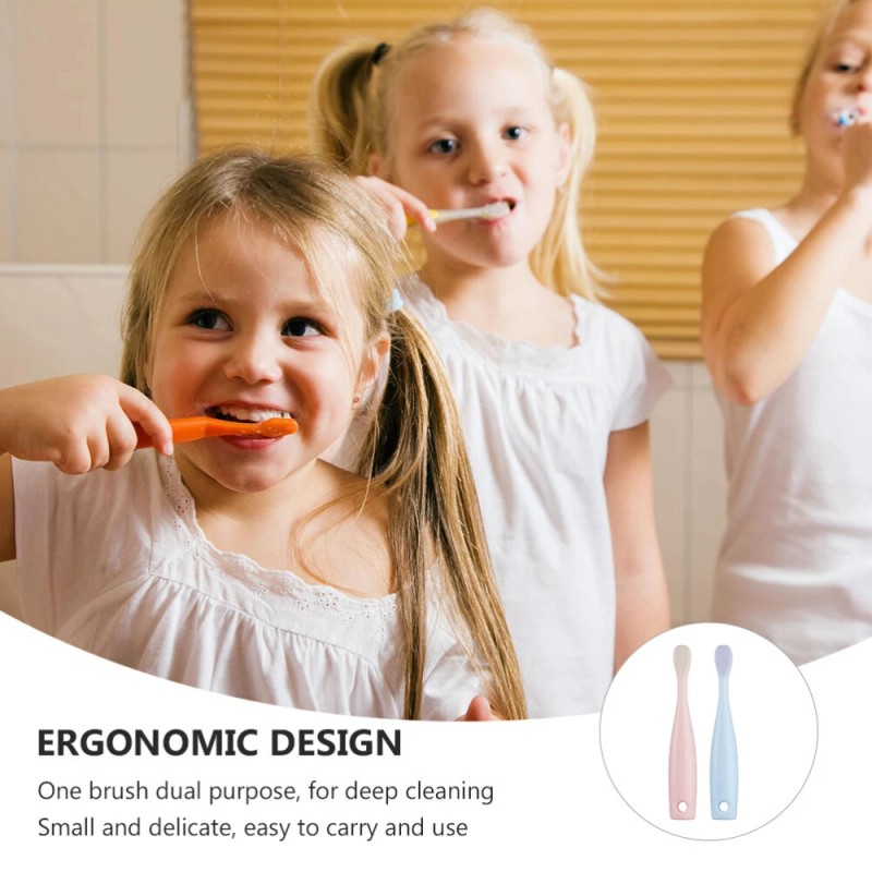  2 Pcs Baby Toothbrush Toddler Teethbrush Kids Toothbrushes Children