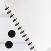 DIYEAH Pack of 55 Black Plastic Discbound Discs for Loose