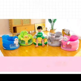 Baby Seat Baby Sit up Chair Cartoon Animals Plush Sofa Chair Toddler Baby Learn to Sit up Chair Sofa Washable Cover for Back Head Support Sitting Infant Seat