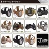 J-HARK Airsoft Mask Face Guard with Ears, Mesh, Metal Mesh,