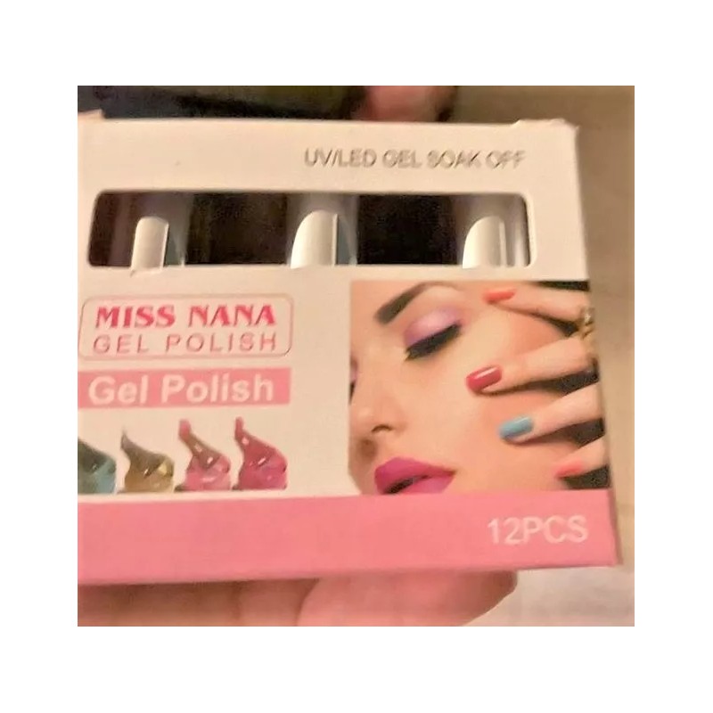 Miss Nana Set Esmaltes Caja Con 12 Tonos Gel Polish