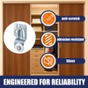 Top-Hung Sliding Door Hardware Wardrobe Roller Kit,Includes 4 Roller Wheels