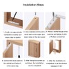 Door Hinges, 57mm x 16mm, 360 Degree Rotation Hidden Door