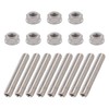 ApplianPar 8 Pcs Stainless Exhaust Manifold Stud Nuts kit for
