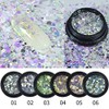Mesiyun Nail Art 3D Holographic Chunky Glitter Fakes 6colors