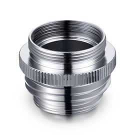 Brass Faucet Adapter, Kitchen Sink Faucet Adapter to Garden Hose, Multi-Thread Garden Hose Adapter for Female to Male, Chrome Finished