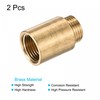 sourcing map Brass Extension Pipe Fitting 30mm G1/2 Female to
