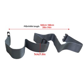 Luggage Strap Suitcase Strap Travel Belt Accessories Adjustable 2 Pack, gray