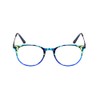 Tri Focus 2307 Round Reading Glasses, Blue Demi, 1.25