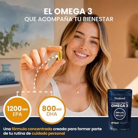 Omega 3 2000 mg EPA+DHA – 1200 EPA + 800 DHA – 180 cápsulas – Origen Noruego con certificación EPAX® – Aceite de pescado puro concentrado – Cápsulas s