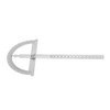 Protractor Ruler, Stainless Steel Protractor Goniometer 15cm Ruler 180 Degrees